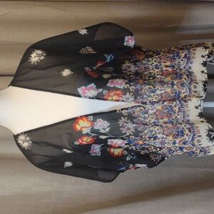 Love Tree sheer cardigan wrap